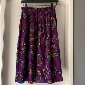 Vintage Block Island high waisted flare skirt